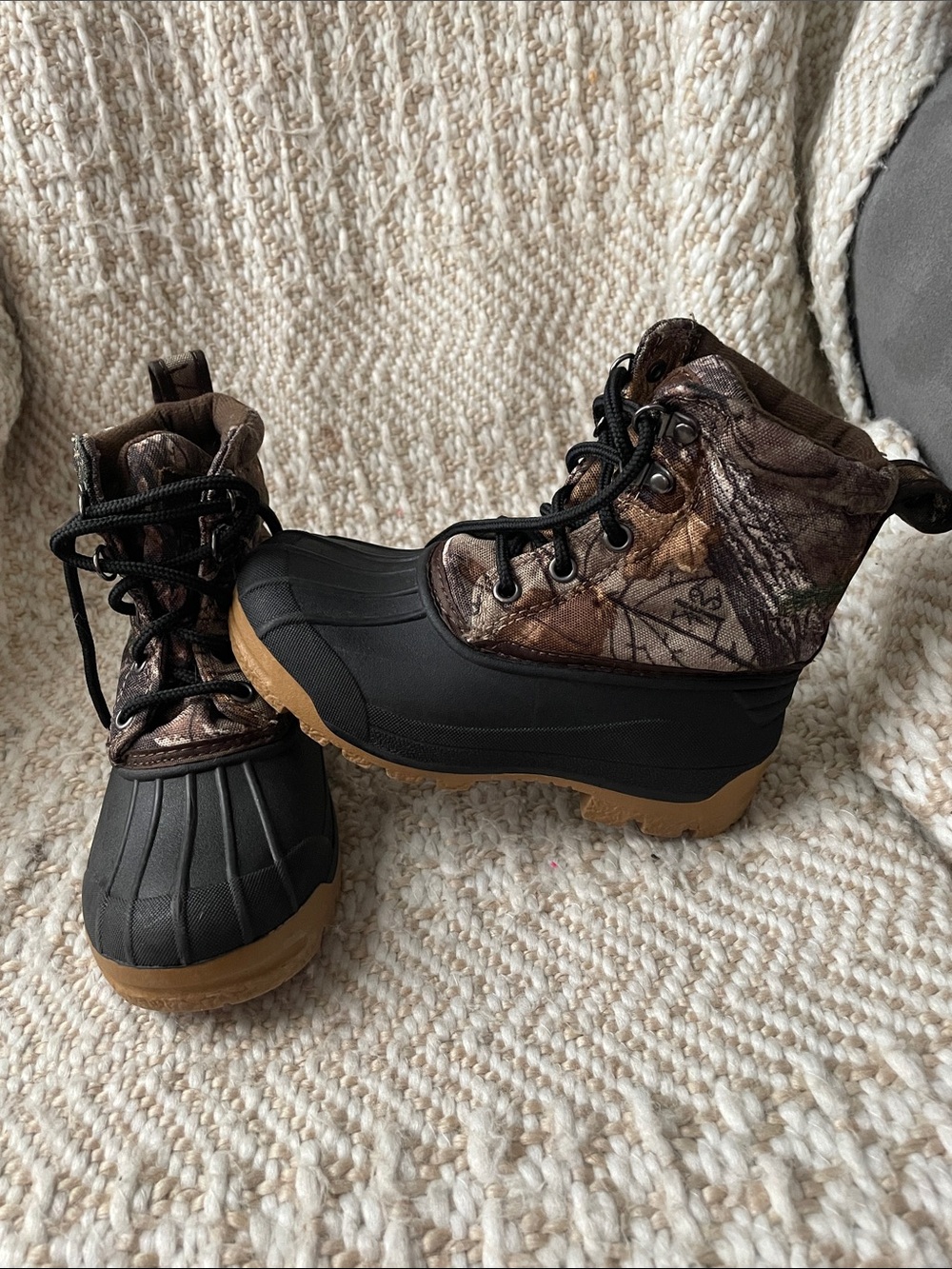 Ozark Trail Kids Brown Camo Duck Boots 200Gram - Picture 5 of 5